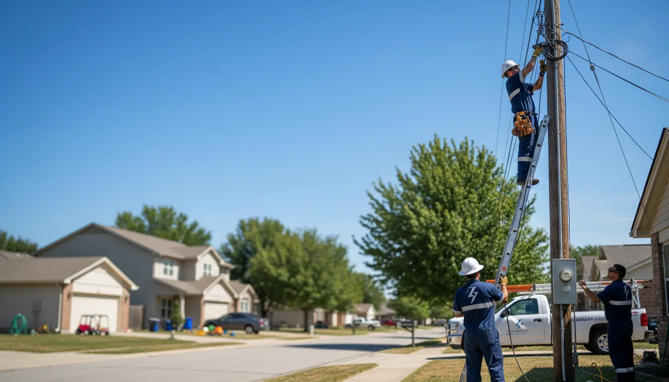 Residential electrician providing installation services in Warnock, OH